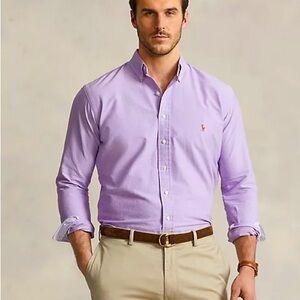 POLO RALPH LAUREN OXFORD PURPLE SHIRT M